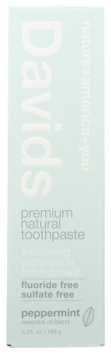 Davids Toothpaste Prm Nat Pepmnt