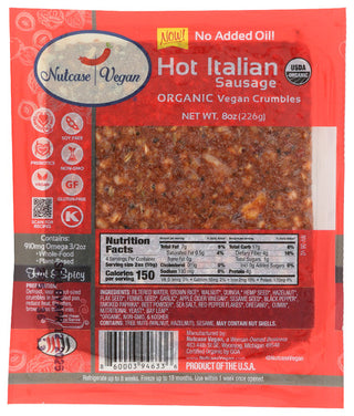Nutcase Vegan Sausage Hot Ital Crmb Vg