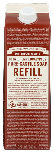 Dr Bronner Soap Refill Eucalyptus