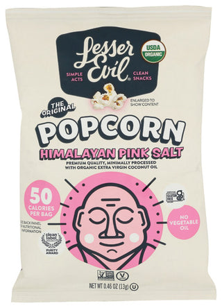 Lesser Evil Popcorn Hmlyn Pnk 8pk