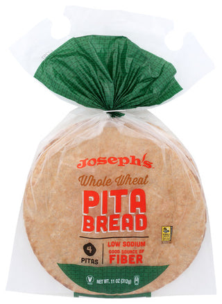 Josephs Pita Whl Wheat Cl 4pc