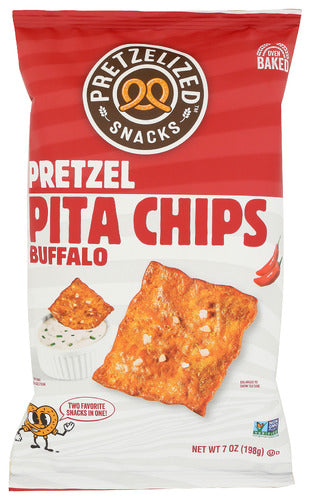 Pretzelized Snacks Chips Prtzl Pita Buffalo