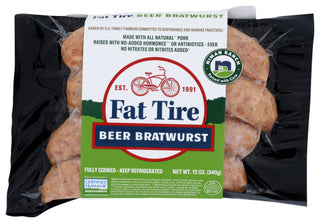 Niman Ranch Bratwurst Fat Tire Beer