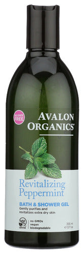 Avalon Organics Gel Bth N Shwr Ppprmint
