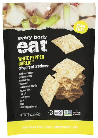 Every Body Eat Crckr Crspbd Wt Ppr Grlc