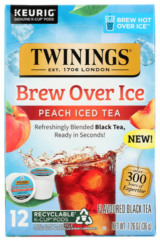 Twining Tea Tea Iced Peach Kcup