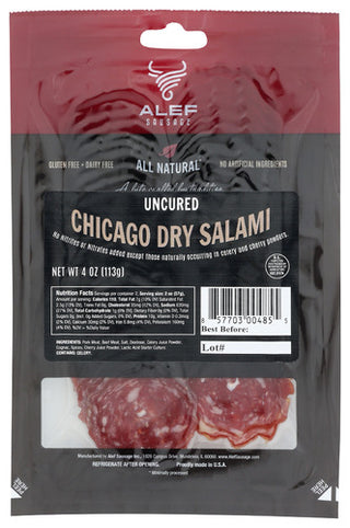 Alef Sausage Salami Chicago Dry