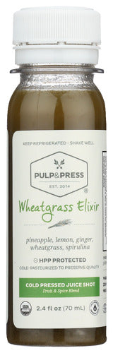 Pulp And Press Shot Wellness Wheatgrass