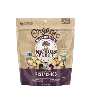 Nichols Pistachio Eb Pistachios Rosemary Garlic In shell Org