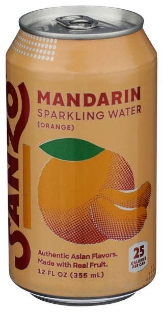 Sanzo Water Sparkling Mandarin - Right - Front