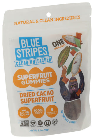 Blue Stripes Fruit Dried Cacao - Left - Front