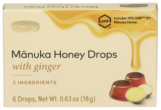Comvita Manuka Honey Drps Ginger - Centre - Front