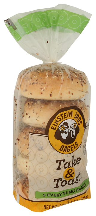 Einstein Noah Resturant Group Inc Bagel Evrythng Tk N Tst - Left - Front