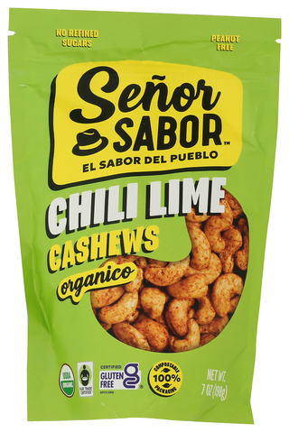 Senor Sabor Llc Cashews Chili Lime Org - No Plunge - Front