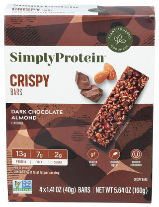 Simplyprotein Bar Snack Dk Choc Amd 4p - Centre - Front