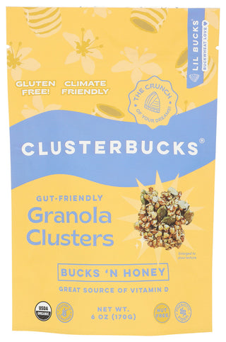 Lil Bucks Granola Bucks Hny Clustr - No Plunge - Front