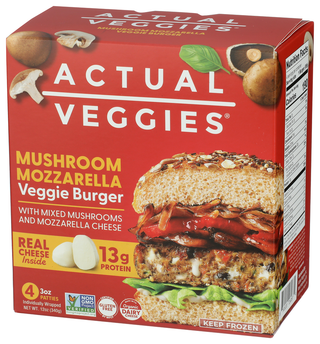 Actual Veggies Burger Veggie Mshrm Mzrl - Right - Front