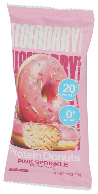 Legendary Foods Donut Pink Sprinkles - Right - Front