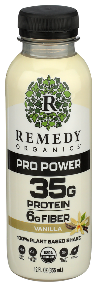 Remedy Organics Bev Vanilla 35g Protein - Centre - Front