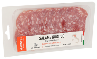 Maestri Salame Rustico Sliced - Left - Front