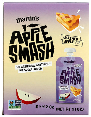 Apple Smash Applesauce Apple Pie 5pk - No Plunge - Front