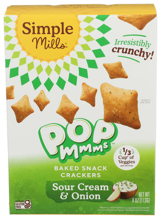 Simple Mills Cracker Sour Cream Onion - Centre - Front