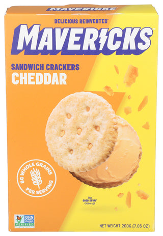 Mavericks Cracker Cheddar Sndwch - Centre - Front