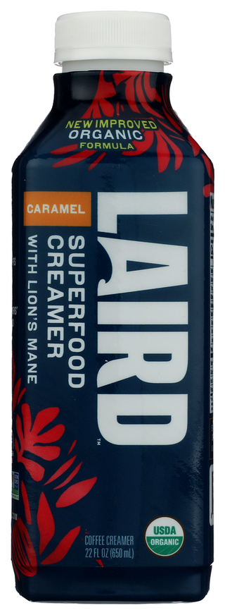 Laird Superfood Creamer Liq Caramel Org - No Plunge - Front