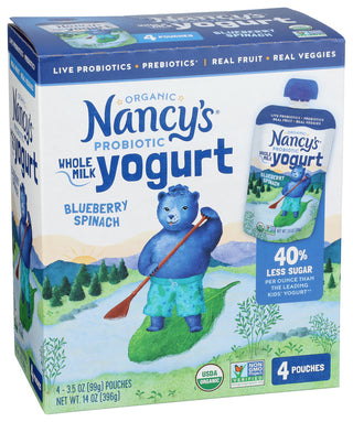 Nancys Yogurt Wh Blubry Spn Org - Left - Front