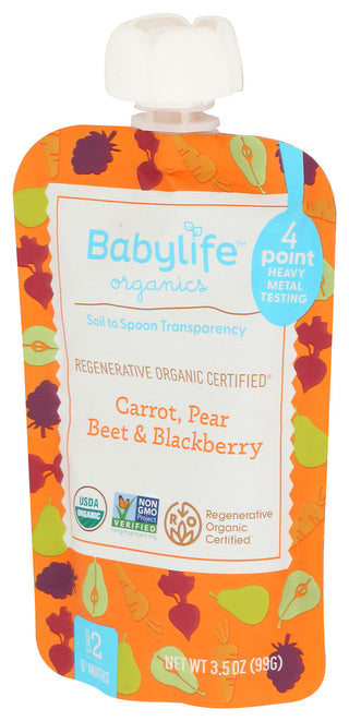 Babylife Pouch Crrt Pr Beet Blkbr - Right - Front