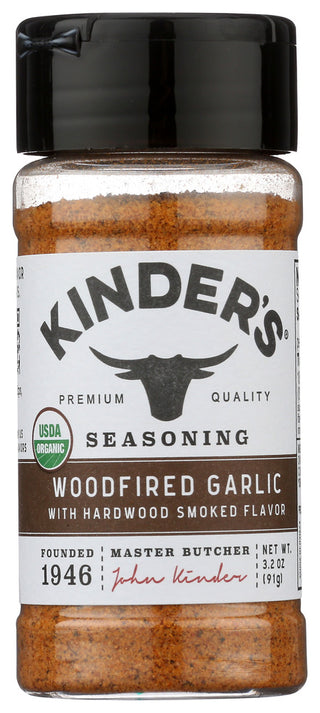 Kinders Ssng Garlic Woodfire Org - No Plunge - Front