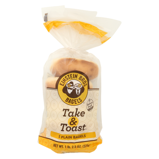 Einstein Noah Resturant Group Inc Bagel Plain Take N Toast - No Plunge - Front