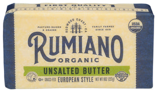 Rumiano Family Butter Unsalted Org - Centre - Front