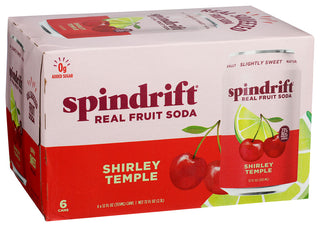 Spindrift Soda Shirley Temple 6pk - Left - Front