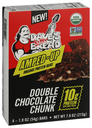 Daves Killer Bread Bar Prtn Choco Chunk - Left - Front