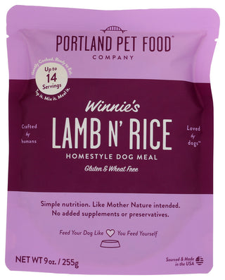 Portland Pet Food Company Dog Food Lamb And Rice - No Plunge - Front
