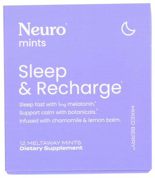 Neuro Mints Sleep Recharge Mxd Berry - No Plunge - Front