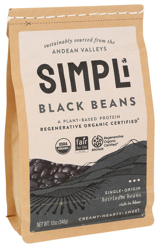 Simpli Beans Black Rgnrtive Org - Left - Front
