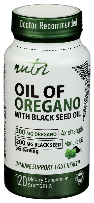 Nutri Oil Of Oregano Blck Seed - Centre - Front