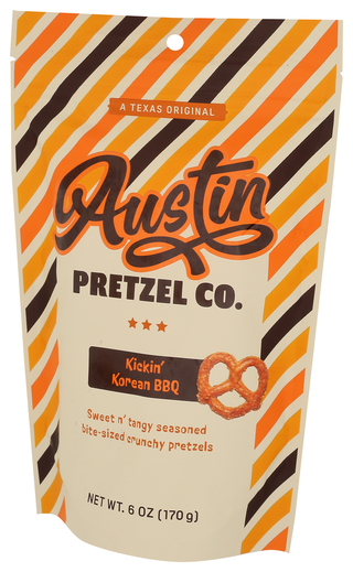 Austin Pretzel Co Pretzels Korean Bbq - Right - Front