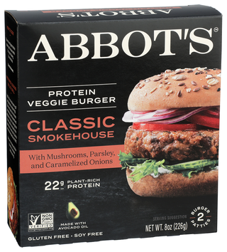 Abbots Butcher Burger Classic Smokehse - Left - Front