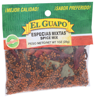 EL GUAPO AUTHENTIC SPICE MIX, 1 OZ. - Left - Front