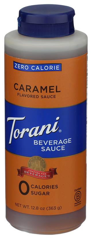 Torani Beverage Sauce 0cal Carm - Right - Front