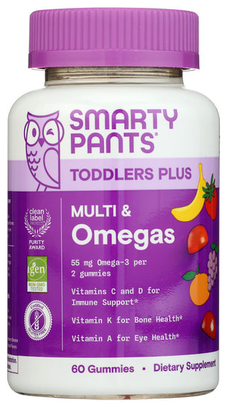 Smartypants Toddler Multi Omega - No Plunge - Front