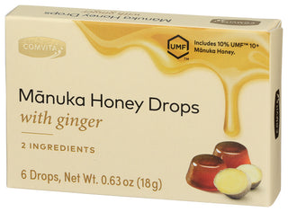 Comvita Manuka Honey Drps Ginger - Right - Front