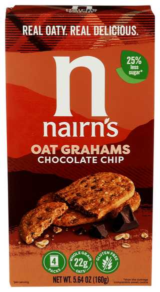Nairns Cookie Oatmeal Choc - Centre - Front