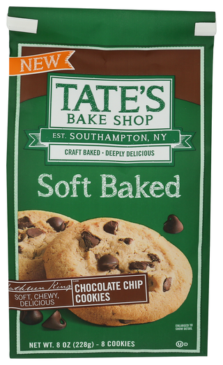 Tates Cookie Sftbkd Choc Chip - Centre - Front