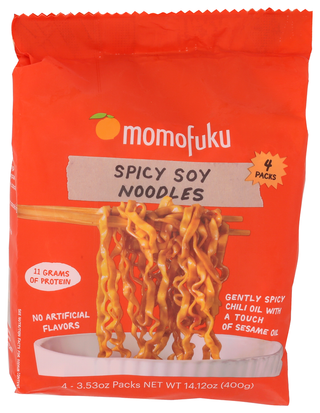 Momofuku Noodles Spicy Soy 4pk - Centre - Front