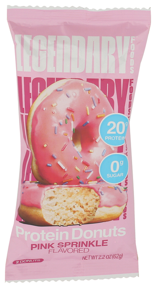 Legendary Foods Donut Pink Sprinkles - Centre - Front