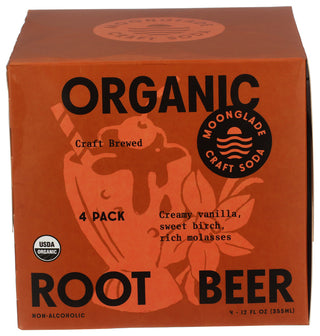 Moonglade Craft Soda Soda Root Beer Org 4pk - Centre - Front